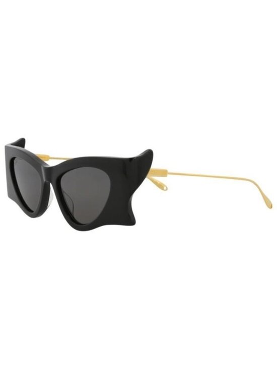 Gucci Accessories - New Gucci Womens Cat Eye Black Gold Grey Fashion Designer Sunglasses